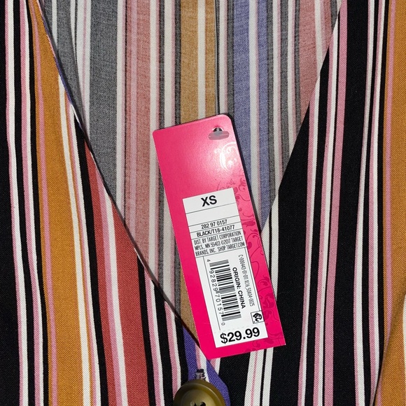 NWT Dress Up or Down Striped Jumpsuit - Picture 2 of 3